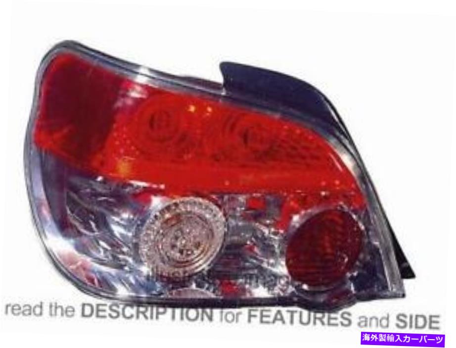 USテールライト Subaru Imperza 2005-2007のリアライトユニット左側 Rear Light Unit For Subaru Impreza 2005-2007 Left Side【並行輸入品】