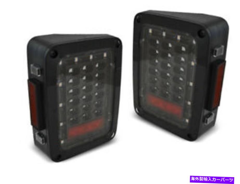 USテールライト Chrysler Jeep Wrangler JK 2007 2008 2009-2018 VR-740ブラック LED rear lights for Chrysler Jeep Wrangler Jk 2007 2008 2009-2018 VR-740 Black【並行輸入品】