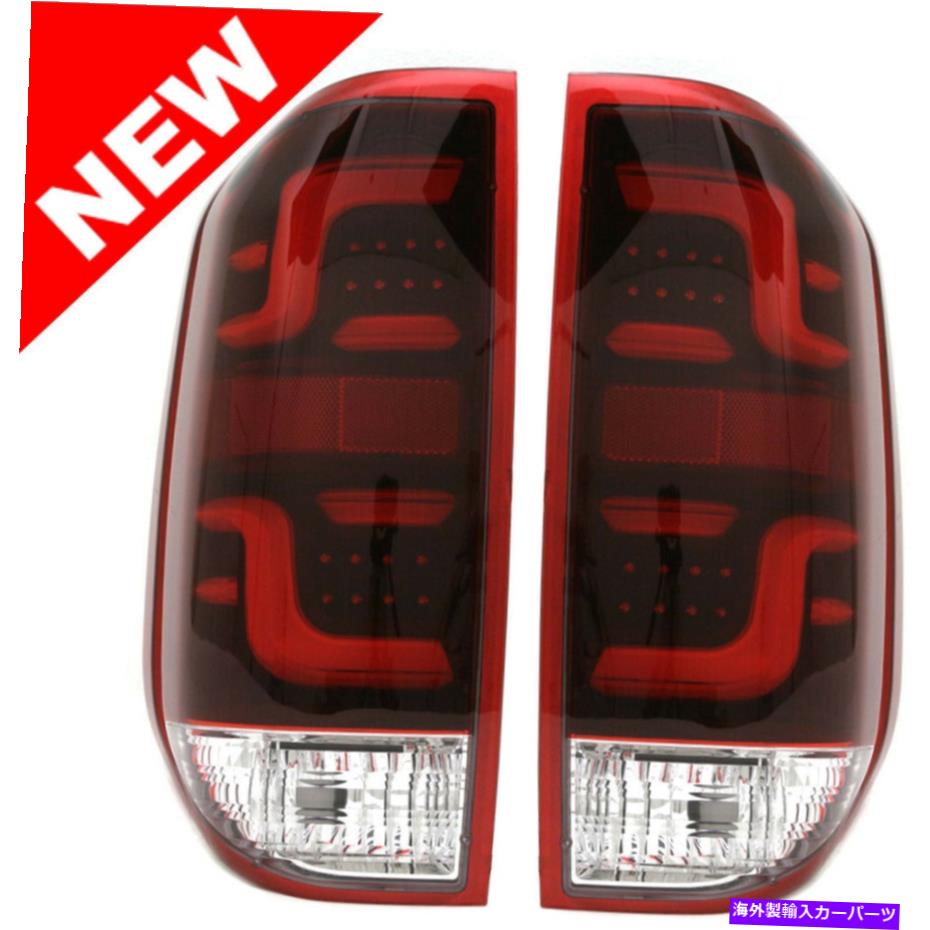 USテールライト 2014-2017トヨタツンドラLEDテールライトW /赤ライトバーレンズ For 2014-2017 Toyota Tundra LED Tail Lights w/ Red Light Bar Lens【並行輸入品】
