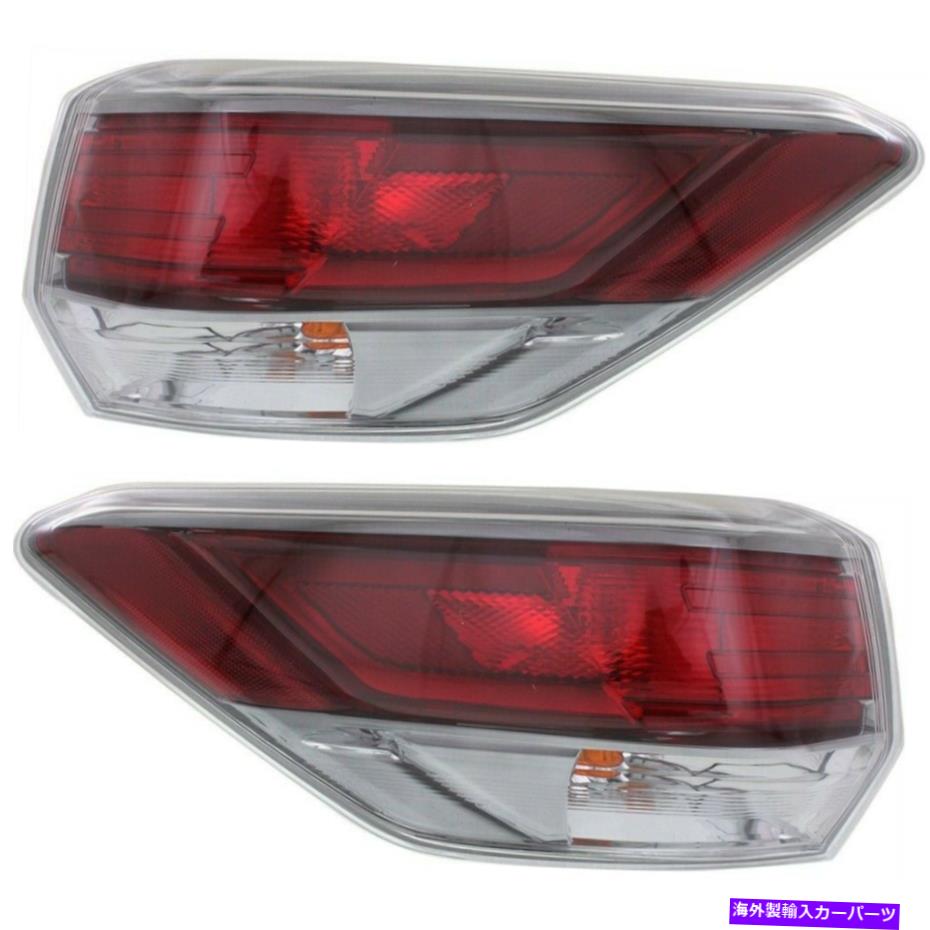 USテールライト 2014年から2017年の2テールライトのセットトヨタハイランダールLH＆RHアウター Set of 2 Tail Light For 2014-2017 Toyota Highlander LE LH & RH Outer【並行輸入品】