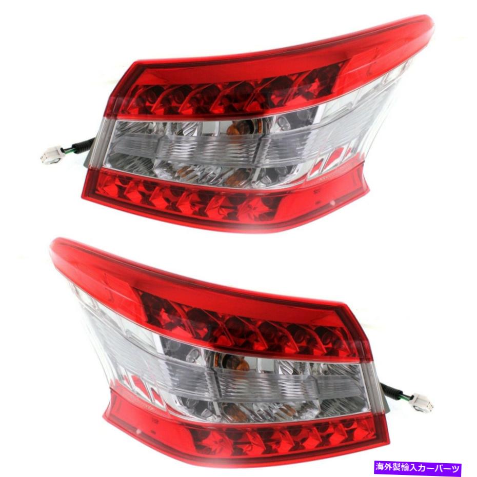 USテールライト 2013-2014日産SENTRA LH RH AUSTERのペアテールライト Pair Tail Light for 2013-2014 Nissan Sentra LH RH Outer【並行輸入品】