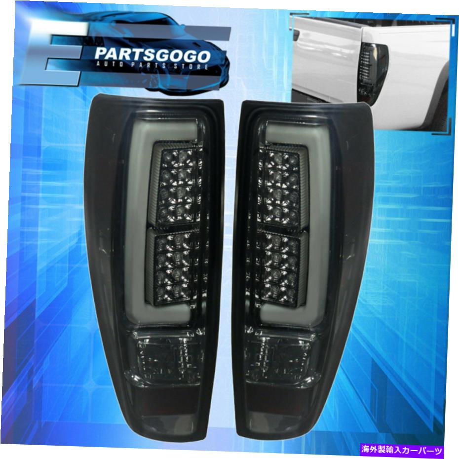 USテールライト 04-12キャニオンコロナドチューブスタイルLEDテールライトランプクロームハウジングスモーク For 04-12 Canyon Colorado Tube Style LED Tail Lights Lamps Chrome Housing Smoked【並行輸入品】