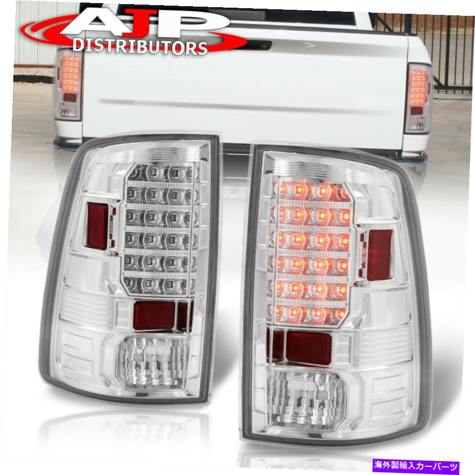 USテールライト 2009-2018 RAM 1500 2500 3500のためのクロム交換LEDブレーキテールライトランプ Chrome Replacement LED Brake Tail Lights Lamps For 2009-2018 Ram 1500 2500 3500【並行輸入品】