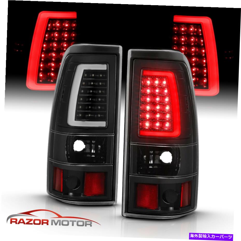 USテールライト 2003-06 Chevy Silverado 1500 2500 3500黒LEDチューブテールライト For 2003-06 Chevy Silverado 1500 2500 3500 Black LED Tube Tail Lights【並行輸入品】