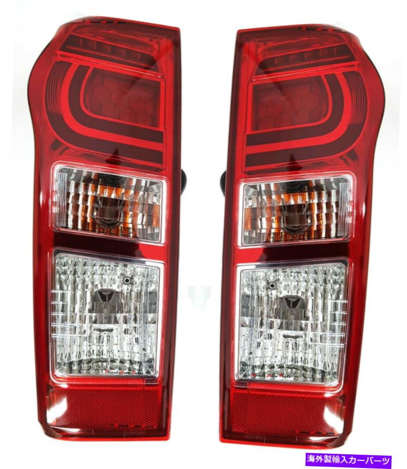 USテールライト * NEW *テールライトバックランプ（LED、クリア）は、2014年9月9日のペア *NEW* TAIL LIGHT BACK LAMP (LED, CLEAR) for ISUZU D-MAX DMAX 9/2014 - 2019 PAIR【並行輸入品】