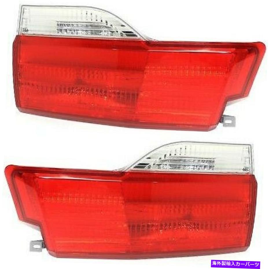 USテールライト 2008-2010ホンダオデッセイDX LH＆RH内部W /バルブの2テールライトのセット Set of 2 Tail Light For 2008-2010 Honda Odyssey DX LH & RH Inner w/ Bulb【並行輸入品】