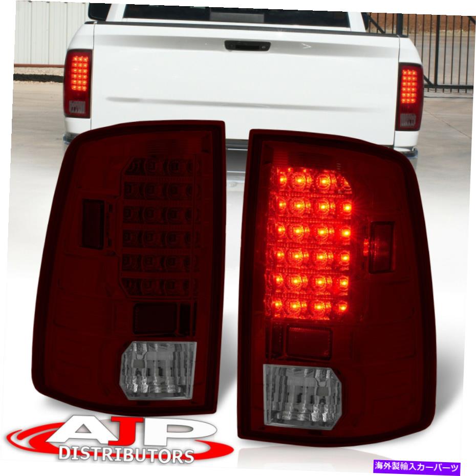 USテールライト 2009-2018 RAM 1500 2500のための赤い喫煙交換LEDブレーキテールライトランプ Red Smoked Replacement LED Brake Tail Lights Lamps For 2009-2018 Ram 1500 2500【並行輸入品】