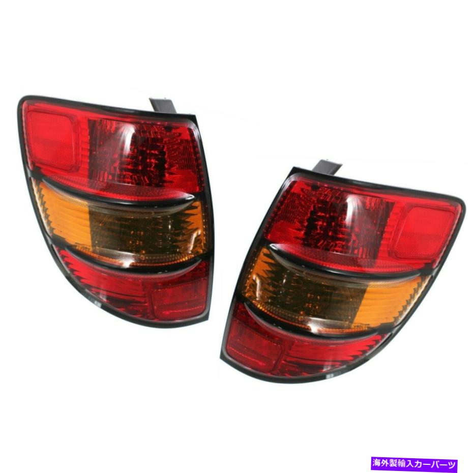 USテールライト 2003年から2008年のハロゲンのテールライトPontiac Vibe Wagonの琥珀色/赤の電球2pcs Halogen Tail Light Set For 2003-2008 Pontiac Vibe Wagon Amber/Red w/ Bulbs 2Pcs【並行輸入品】