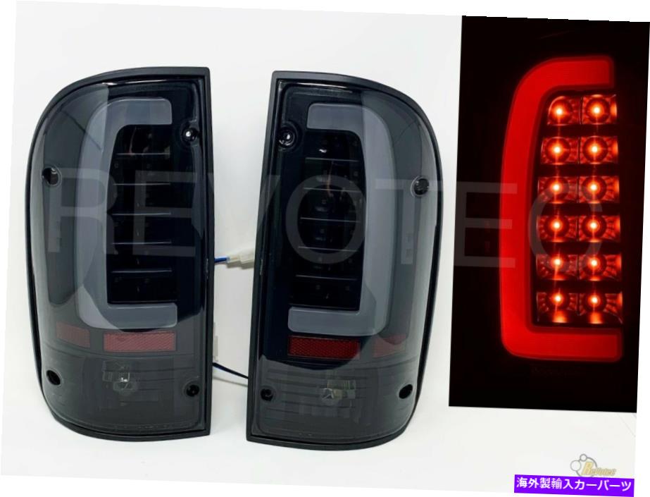 USテールライト ブラックスモークLEDテールライトランプは95-00トヨタタコマピックアップ96 97 98 99 Black Smoke LED Tail Lights Lamps For 95-00 Toyota Tacoma Pickup 96 97 98 99【並行輸入品】