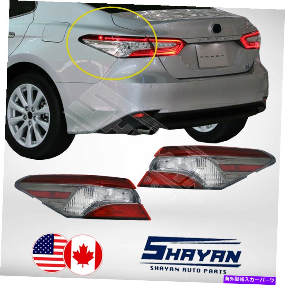 USテールライト のため:トヨタカムリ2018 2019 SEテールライトペア外部ドライバー/助手席側新品 FOR: TOYOTA CAMRY 2018 2019 SE TAIL LIGHT PAIR OUTER DRIVER / PASSENGER SIDE NEW【並行輸入品】|Us Custom Parts Shop USDM