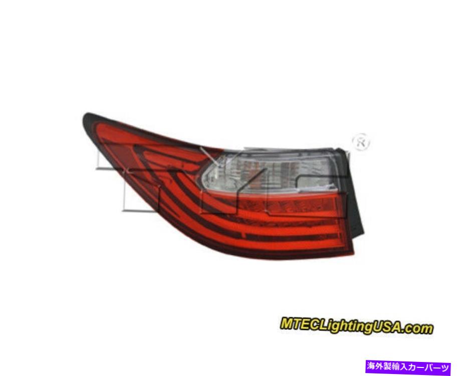 USテールライト Lexus ES300H ES350 2013-2015用TYC左側のテールライトランプアセンブリ TYC Left Outer Side Tail Light Lamp Assembly for Lexus ES300h ES350 2013-2015【並行輸入品】