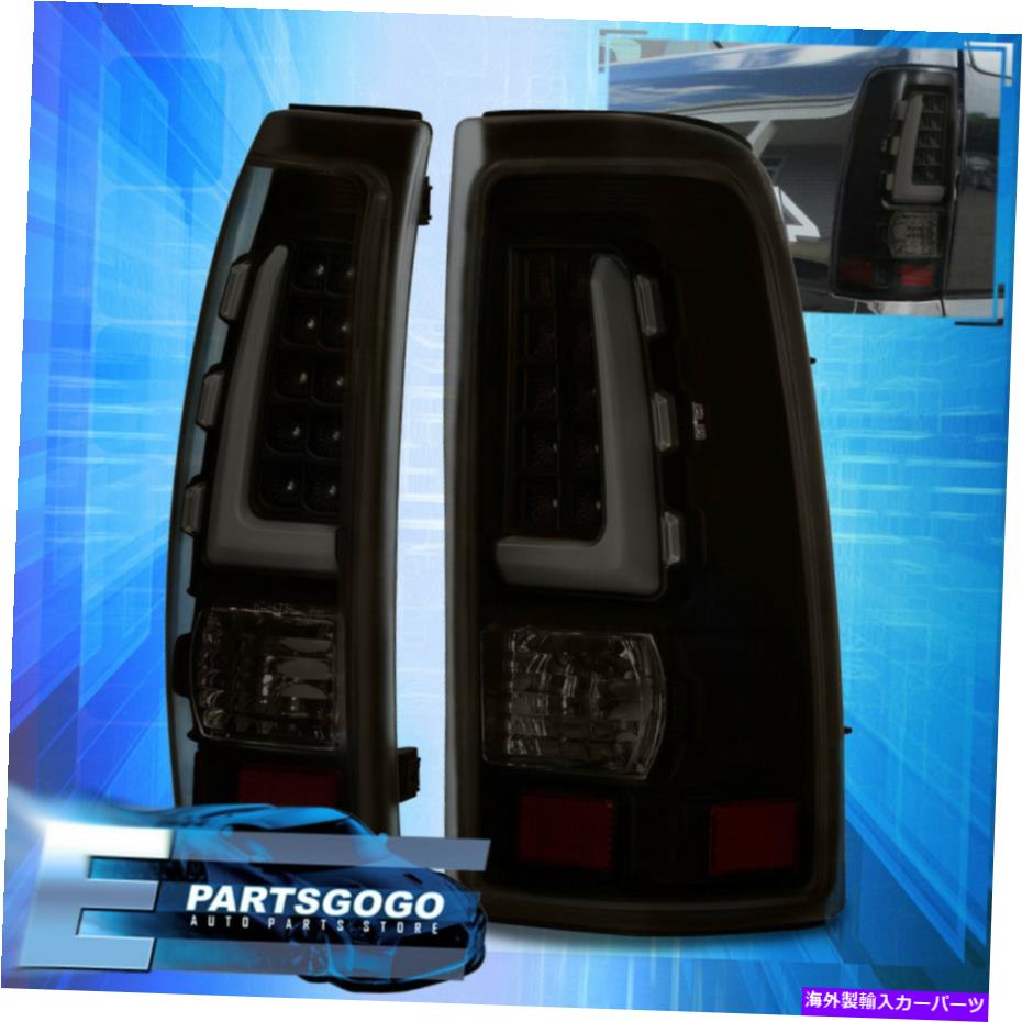 USテールライト 1999年から2006年のシボリーSilverado GMCシエラブラック住宅のための煙LEDテールライト Smoke LED Tail Lights For 1999-2006 Chevy Silverado Gmc Sierra Black Housing【並行輸入品】