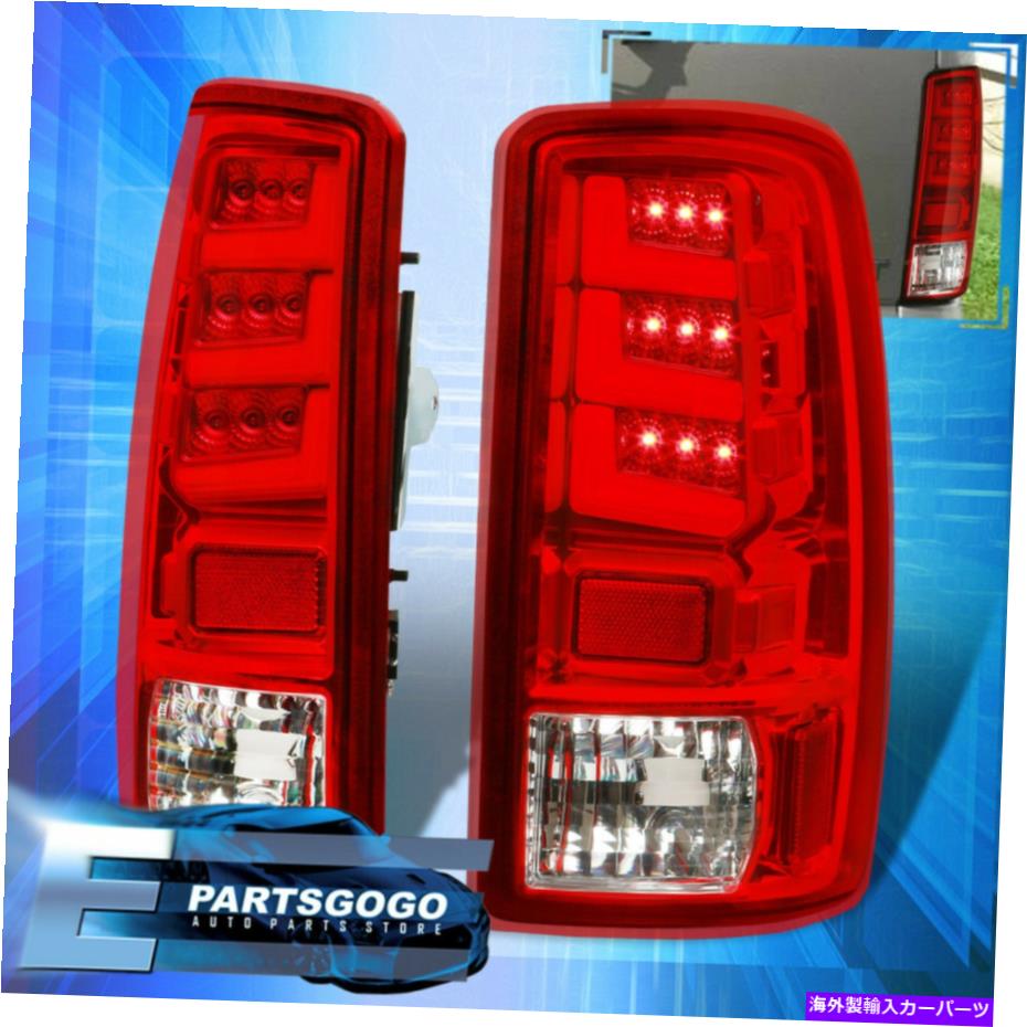 USテールライト 00-06 Yukon Tahoeの郊外交換LEDテールライトブレーキランプレッドレンズ For 00-06 Yukon Tahoe Suburban Replacement LED Tail Lights Brake Lamps Red Lens【並行輸入品】