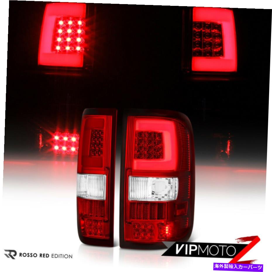 USテールライト 04-08フォードF150 LOBO LEDライトバーチューブクリアレッドブレーキ信号リアテールランプ 04-08 Ford F150 Lobo LED Light Bar Tube Clear Red Brake Signal Rear Tail Lamp【並行輸入品】