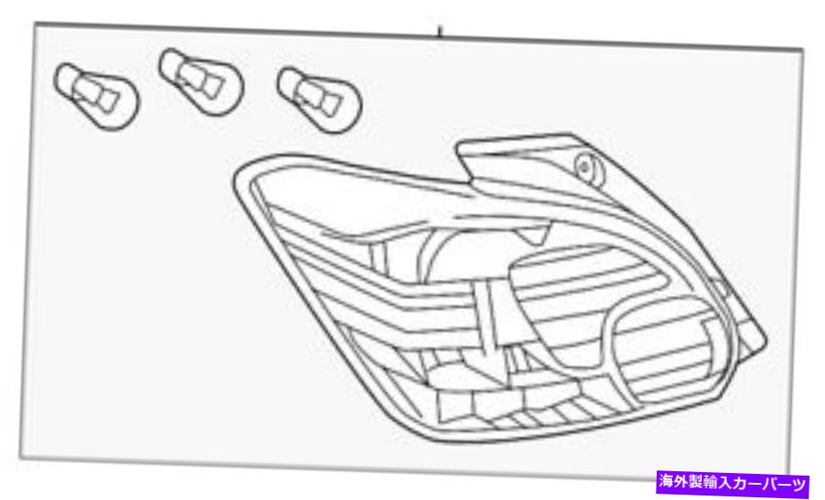 USテールライト 純正三菱右側テールライトランプアセンブリミラージュ2014 - 2016 Genuine Mitsubishi RIGHT Side TAIL LIGHT LAMP Assembly Mirage 2014 - 2016【並行輸入品】