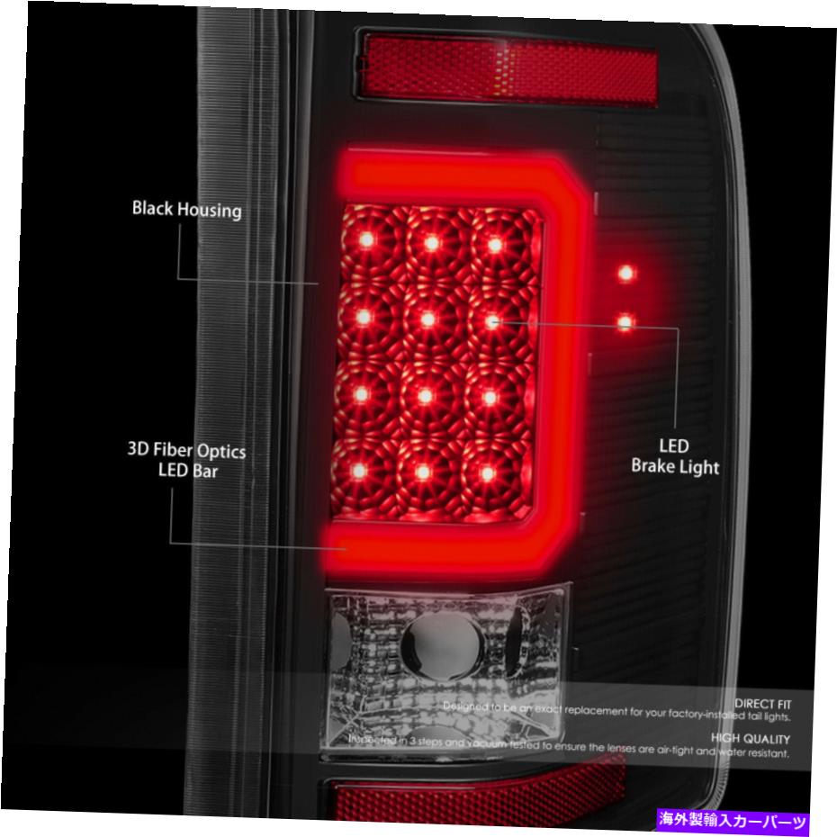 USテールライト [LED赤Cチューブバー] 07-14 Silverado Sierra Tail Lightリアブレーキランプブラック [LED RED C-TUBE BAR]FOR 07-14 SILVERADO SIERRA TAIL LIGHT REAR BRAKE LAMP BLACK【並行輸入品】
