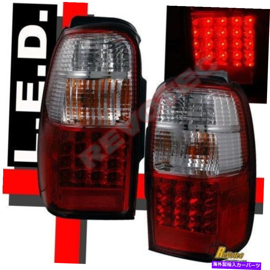 USテールライト 96-02トヨタ4Runner SR5 Base Limitedのための赤いクリアLEDテールライトランプ1ペア Red Clear LED Tail Lights Lamps 1Pair For 96-02 Toyota 4Runner SR5 Base Limited【並行輸入品】|Us Custom Parts Shop USDM