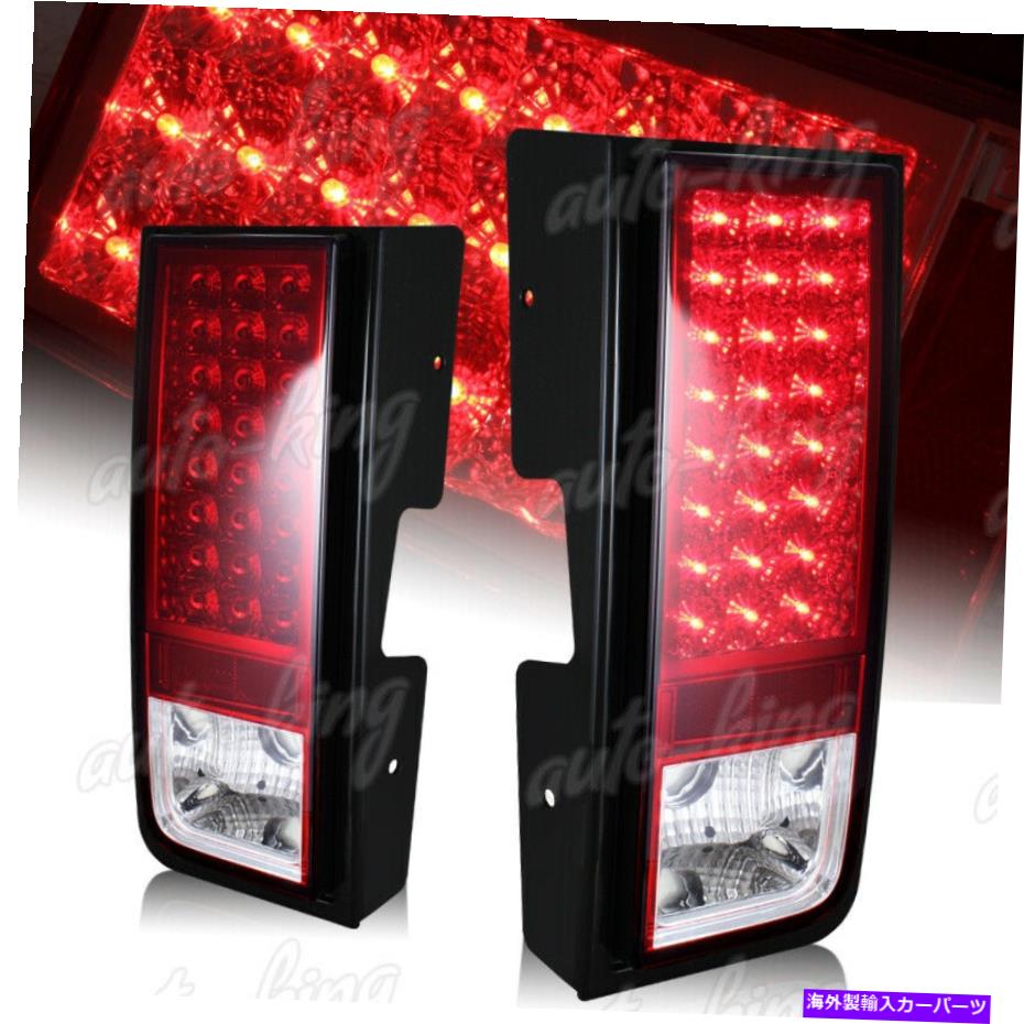 USテールライト クロームハウジング赤/クリアレンズLEDリアブレーキテールライトFIT 03-09 HUMMER H2 CHROME HOUSING RED/CLEAR LENS LED REAR BRAKE TAIL LIGHTS FIT 03-09 HUMMER H2【並行輸入品】