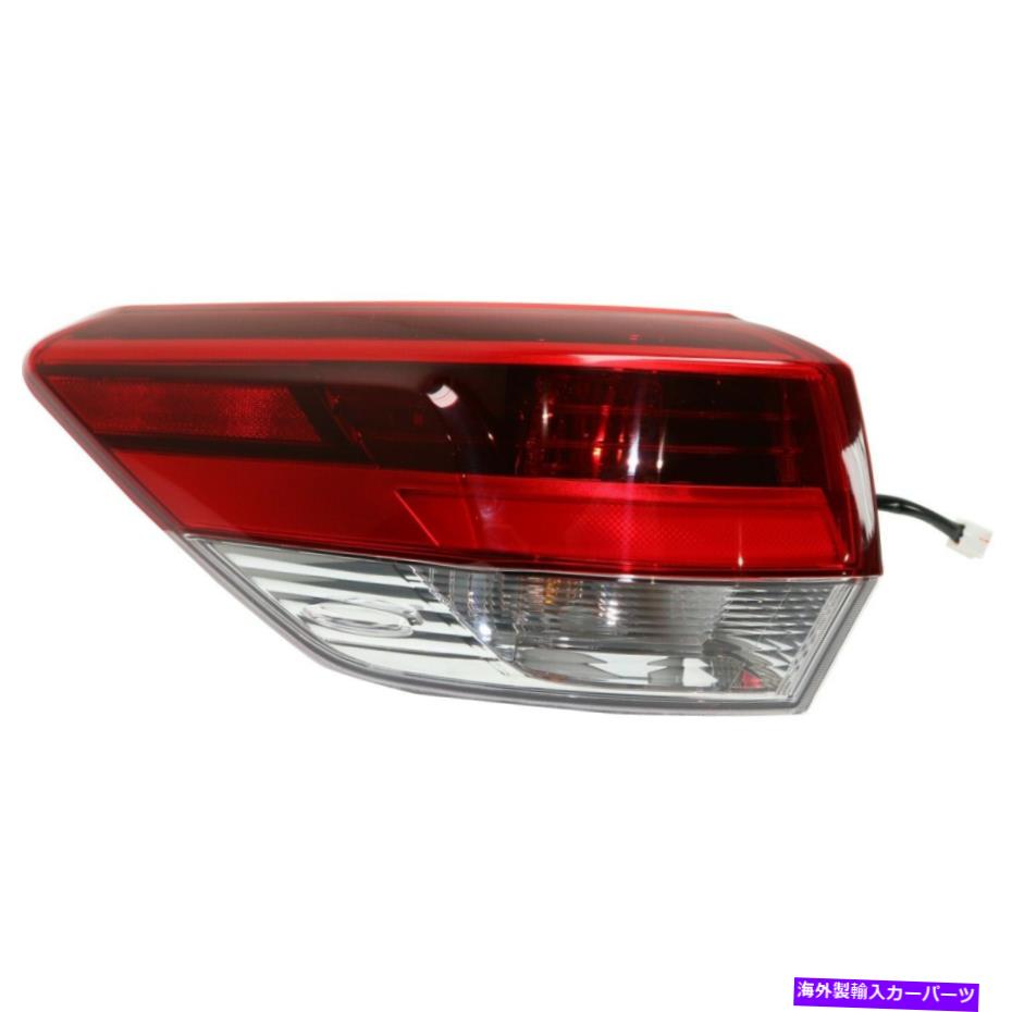 USテールライト 2017-2019トヨタハイランダードライバーサイドアウター CAPA Tail Light For 2017-2019 Toyota Highlander Driver Side Outer【並行輸入品】|Us Custom Parts Shop USDM