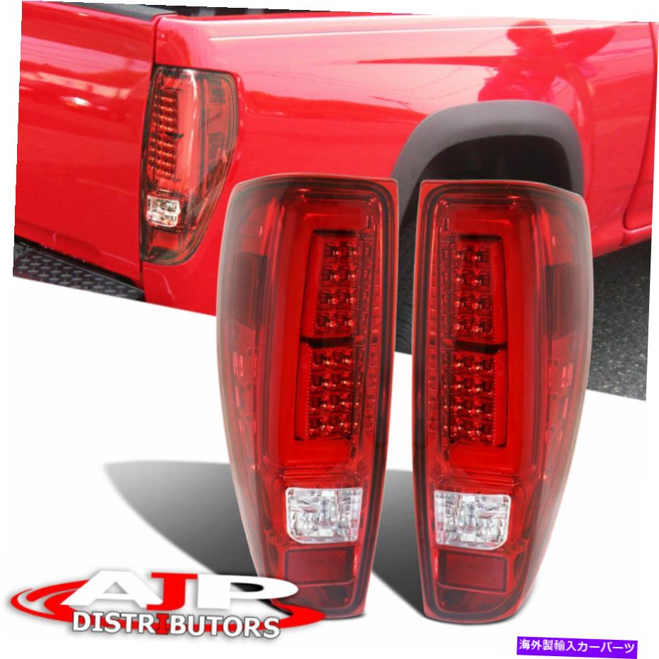 USテールライト 赤いチューブLEDブレーキテールライトライトライトランプ左+右、2004-2012コロラド/キャニオン Red Tube LED Brake Tail Lights Lamps Left+Right For 2004-2012 Colorado / Canyon【並行輸入品】