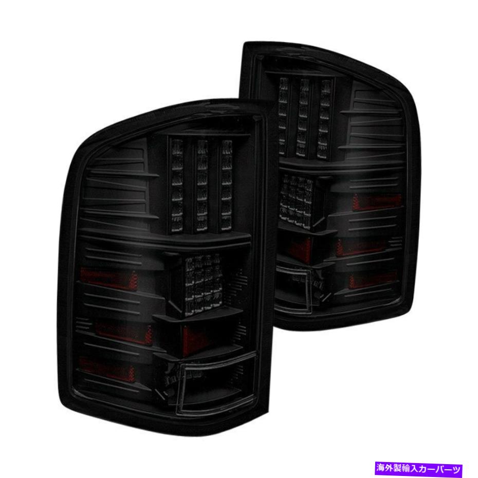USテールライト Chevy Silverado 2500 HD 07-13ウィンジェットブラック/スモークLEDテールライト For Chevy Silverado 2500 HD 07-13 Winjet Black/Smoke LED Tail Lights【並行輸入品】