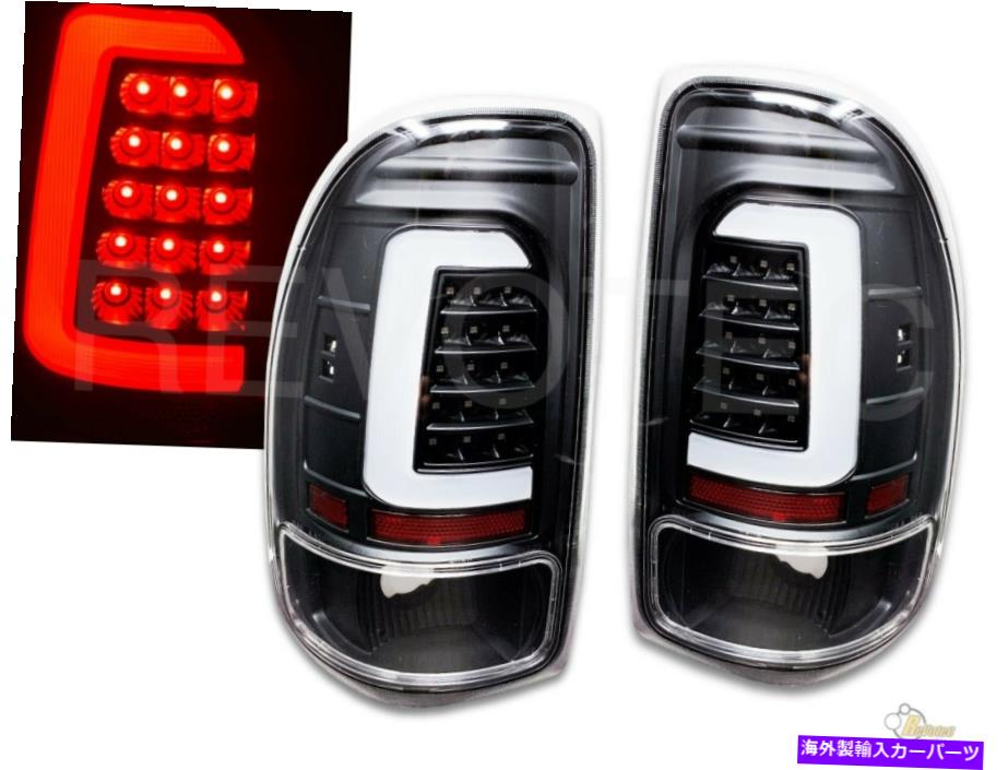 USテールライト 97-04 Dodge Dakota R / T Strt SXT SXTベースのための黒CバーLEDテールライト Black C Bar LED Tail Lights For 97-04 Dodge Dakota R/T SLT SXT Base【並行輸入品】｜Us Custom Parts Shop USDM