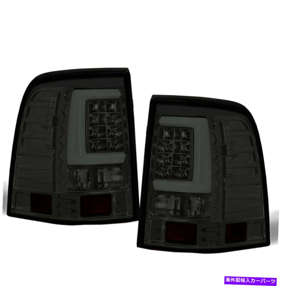 USテールライト フィット02-05フォードエクスプローラチューブホワイトストリークLEDテールライトクロム/スモークレンズ Fit 02-05 Ford Explorer Tube White Streak Led Tail Lights Chrome/ Smoke Lens【並行輸入品】