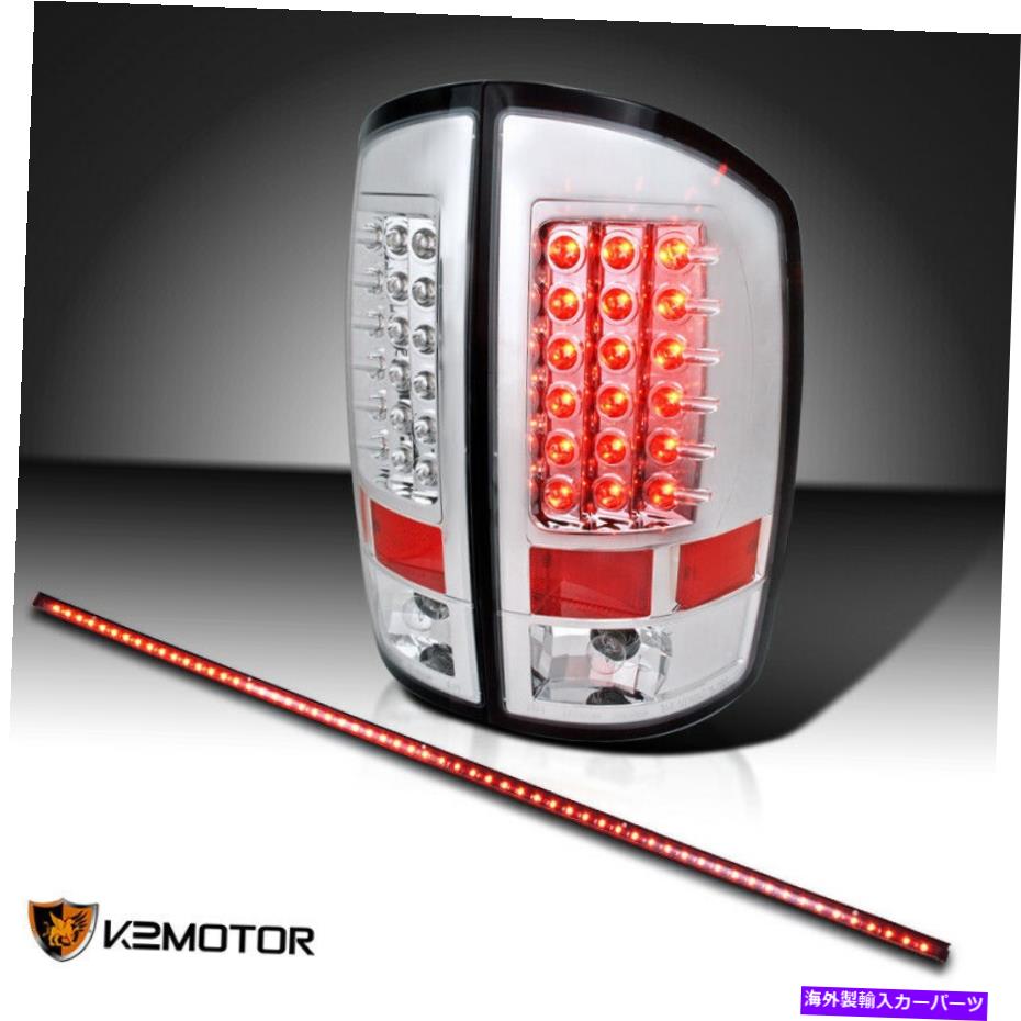 USテールライト 02-06 Dodge Ram Chrome LEDテールライト+ 60インチテールゲートシグナルブレーキLEDバー 02-06 DODGE RAM CHROME LED TAIL LIGHTS+60\