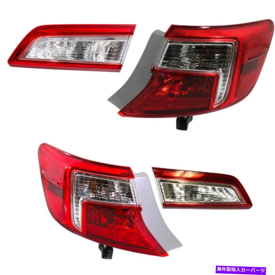 USテールライト 2012-2014トヨタカムリドライバーと助手席側のテールライト Tail Light For 2012-2014 Toyota Camry Driver and Passenger Side【並行輸入品】