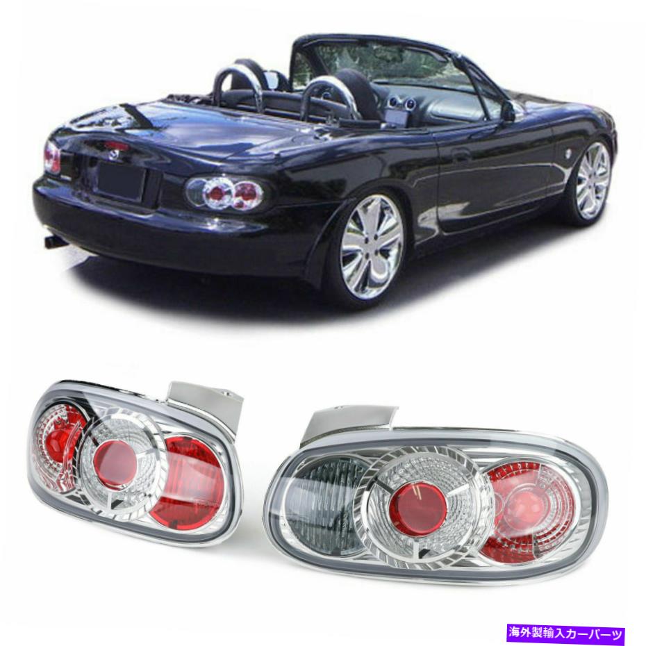 USテールライト Mazda Miata MX5 NB 1998-2005のためのクリアテールライトリアランプ CLEAR TAIL LIGHTS REAR LAMPS FOR MAZDA MIATA MX5 NB 1998-2005【並行輸入品】