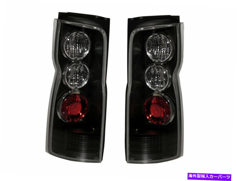 USテールライト いすゞのためのヴァンアルテッツァスタイルのテールリアライトブラック Como E25 MK1 2001-2012 VAN Altezza Style Tail Rear Light Black for ISUZU【並行輸入品】