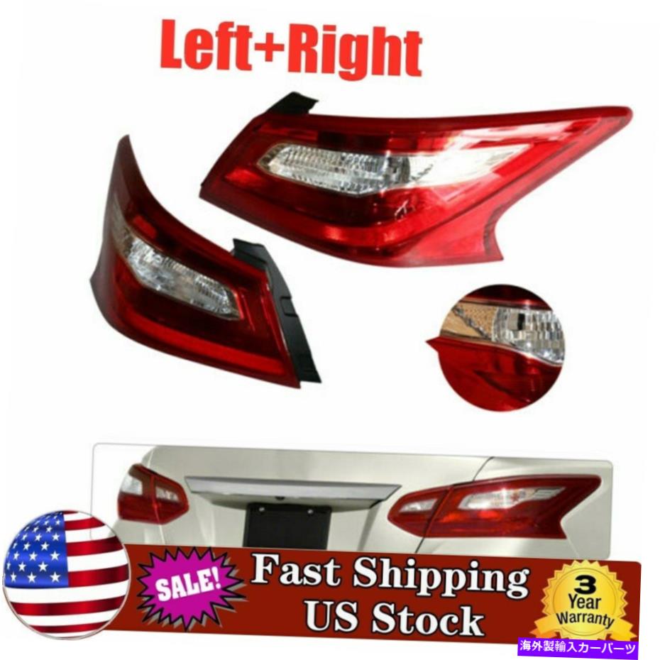 USテールライト 2016-2018日産アルティマ2のドライバーと助手席側のテールライト Tail Light For 2016-2018 Nissan Altima Set of 2 Driver and Passenger Side Outer【並行輸入品】