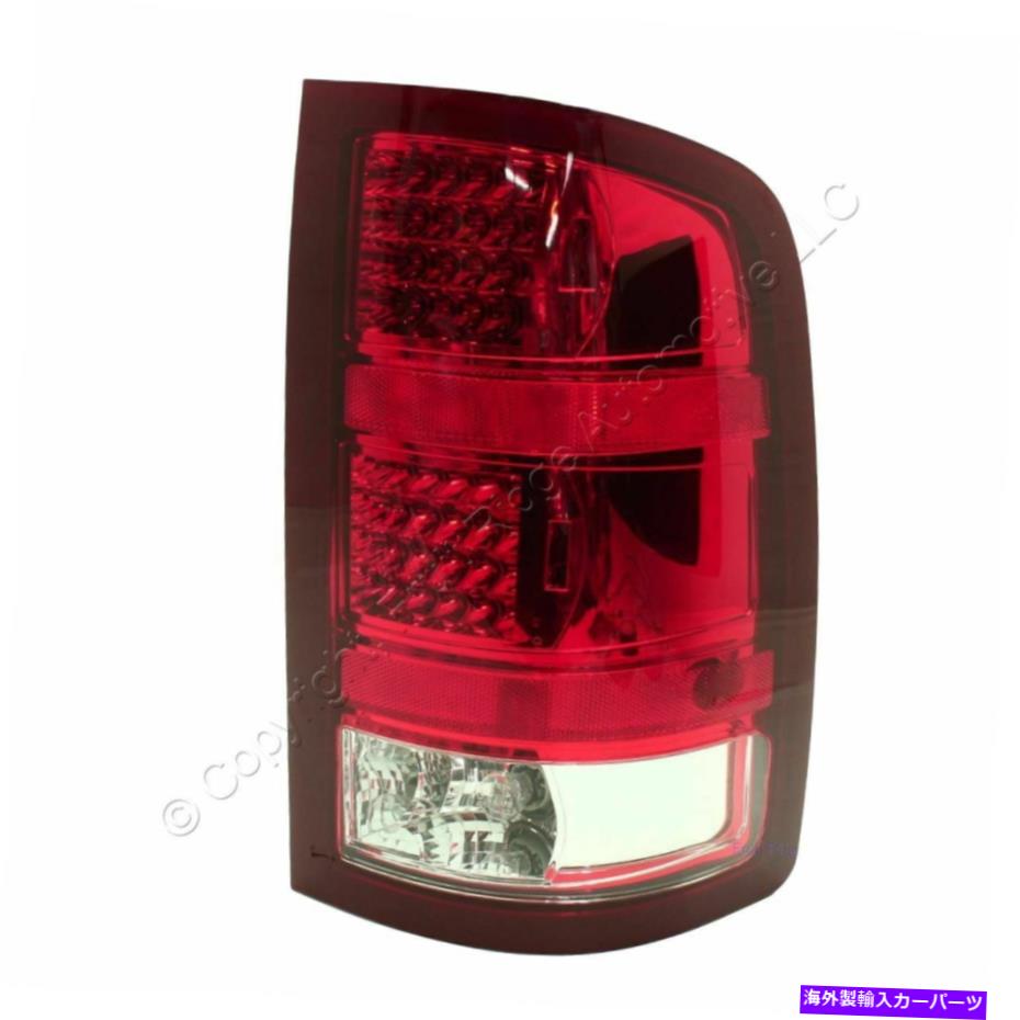 USテールライト 2007-13 GMC Sierra Anzo 311089のための単一の後部旅客辺のテイトライトアセンブリ SINGLE Rear Passenger Side Tailight Assembly for 2007-13 GMC Sierra ANZO 311089【並行輸入品】