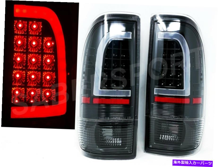 USテールライト ペアブラックCバーLED Taillightは97-03 Ford F150 / 99-07 F250 F350 SuperDuty Pair Black C-Bar LED Taillights for 97-03 Ford F150 / 99-07 F250 F350 Superduty【並行輸入品】