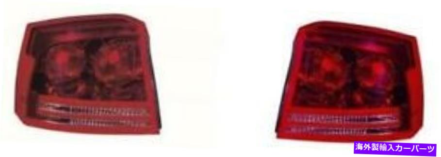USテールライト サイド/ペアフィッツ2006 - 2008 Dodge Chargerリアテールライトアセンブリの交換 SIDE/PAIR fits 2006 - 2008 Dodge Charger Rear Tail Light Assembly Replacement【並行輸入品】