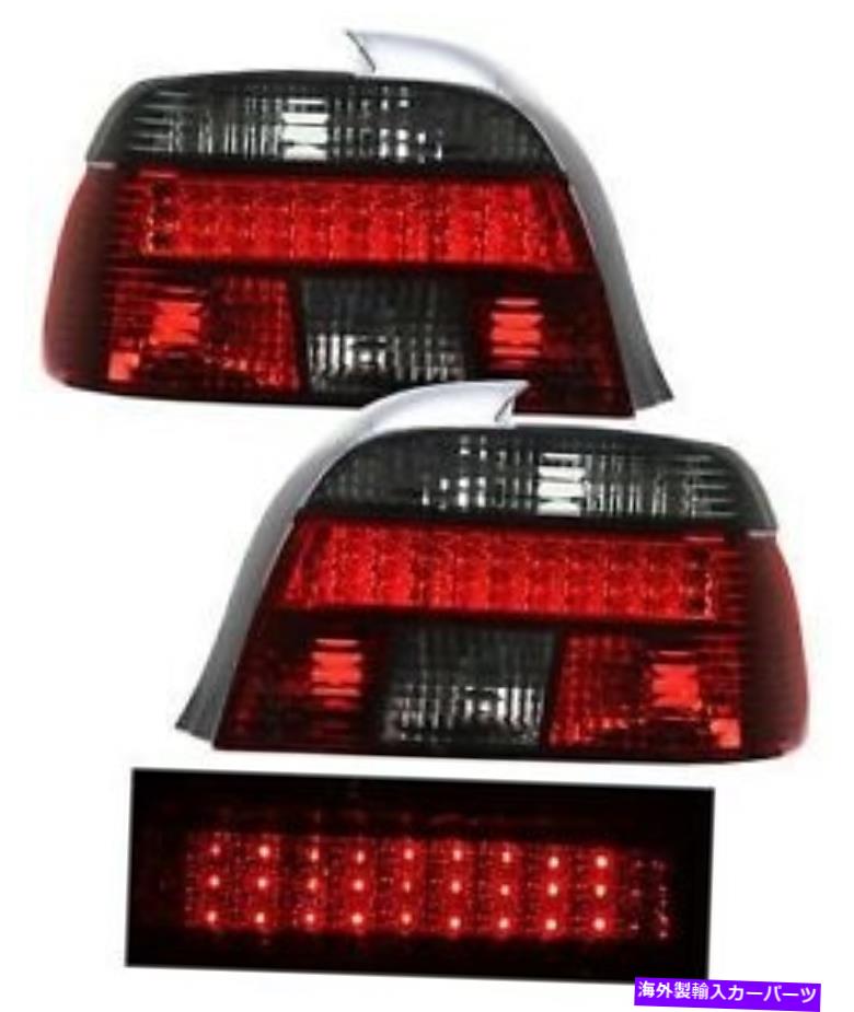 USテールライト FIT 97-00 BMW E39 5シリーズLEDテールライトレッドスモークデポペア540i 528iペア540i 528i Nib fit 97-00 BMW E39 5-Series LED Tail Lights Red Smoke DEPO PAIR 540i 528i NIB【並行輸入品】