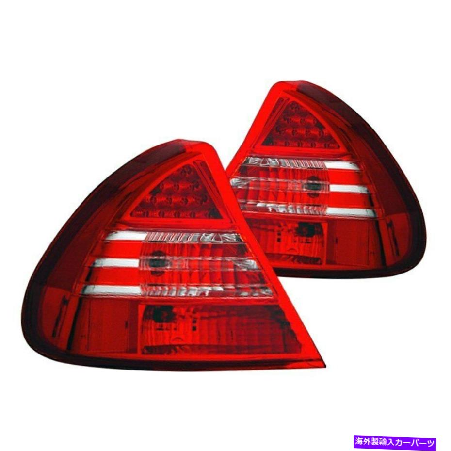 USテールライト Mitsubishi Mirage 1999-2002 CG Chrome / Red LEDテールライト For Mitsubishi Mirage 1999-2002 CG Chrome/Red LED Tail Lights【並行輸入品】