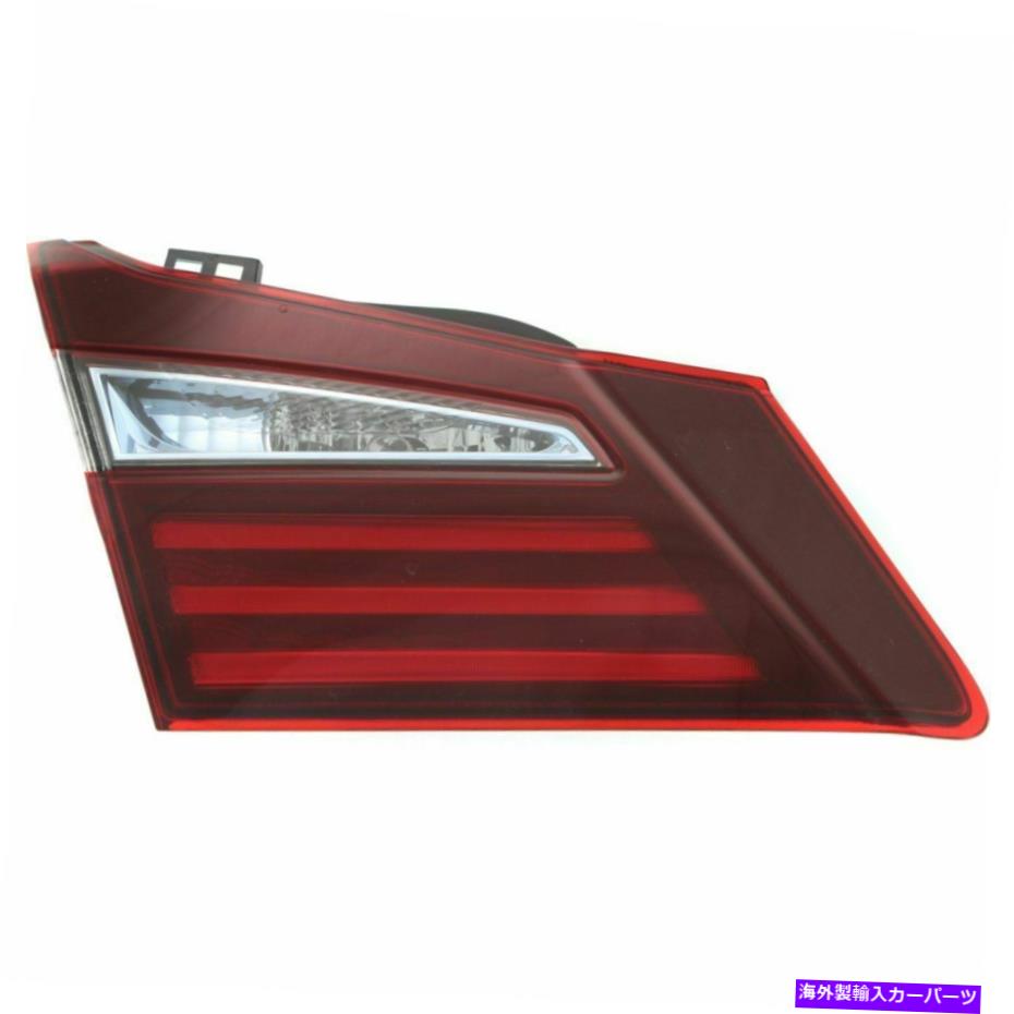 USテールライト 2017ホンダアコードのためのテールライト電球カーパを持つ内側のハロゲン Tail Light For 2017 Honda Accord Left Inner Halogen With Bulb CAPA【並行輸入品】