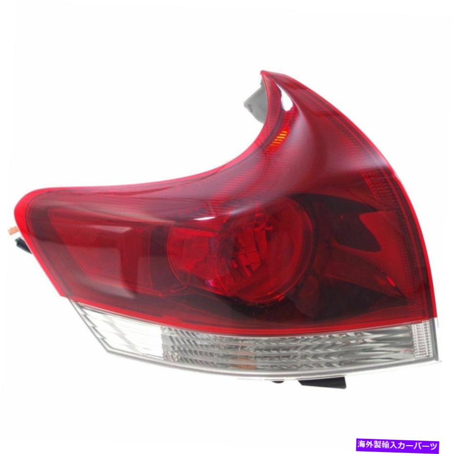 USテールライト 2013年 - 2016年のハロゲンテールライトトヨタVenza左外側クリアレンズW /電球カーパ Halogen Tail Light For 2013-2016 Toyota Venza Left Outer Clear Lens w/Bulbs CAPA【並行輸入品】