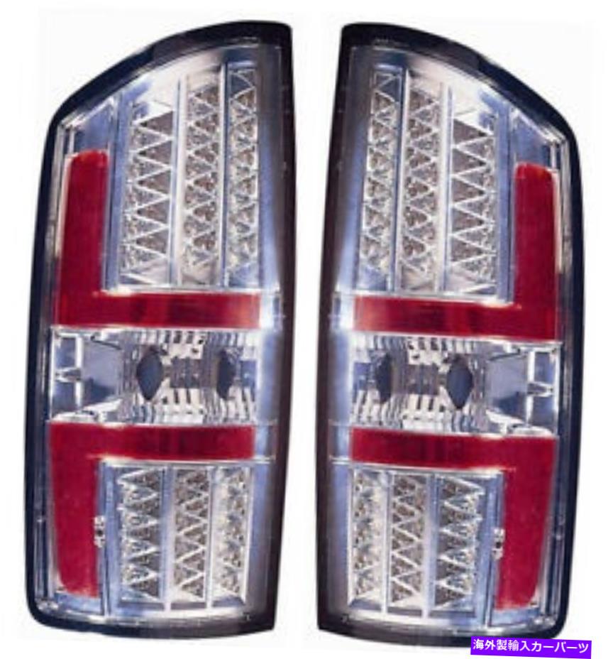 USテールライト フィット07-08ドッジラムピックアップLEDテールライトクロムデポ fit 07-08 Dodge Ram Pickup LED Tail Lights CHROME DEPO【並行輸入品】 42,479円