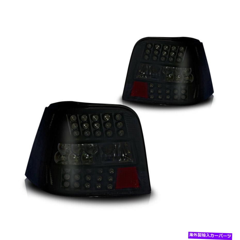 USテールライト 99-06フォルクスワーゲンゴルフGTI MK4 LEDテールライトブラックスモークVWリアランプペア 99-06 Volkswagen Golf GTI MK4 LED Tail Lights Black Smoke VW Rear Lamps PAIR【並行輸入品】｜Us Custom Parts Shop USDM