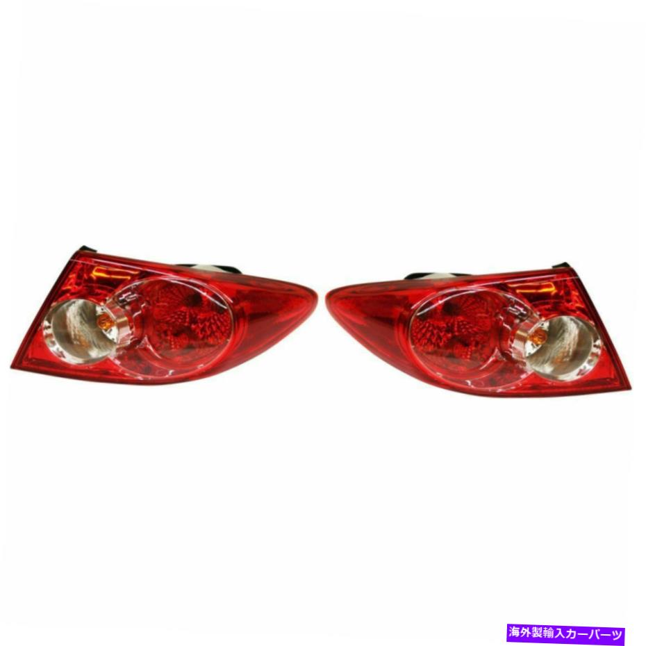 USテールライト 新しいテールライトアセンブリセット2 LH＆RHサイドフィット2003-2005マツダ6 New Tail Light Assembly Set Of 2 LH & RH Side Fits 2003-2005 Mazda 6【並行輸入品】