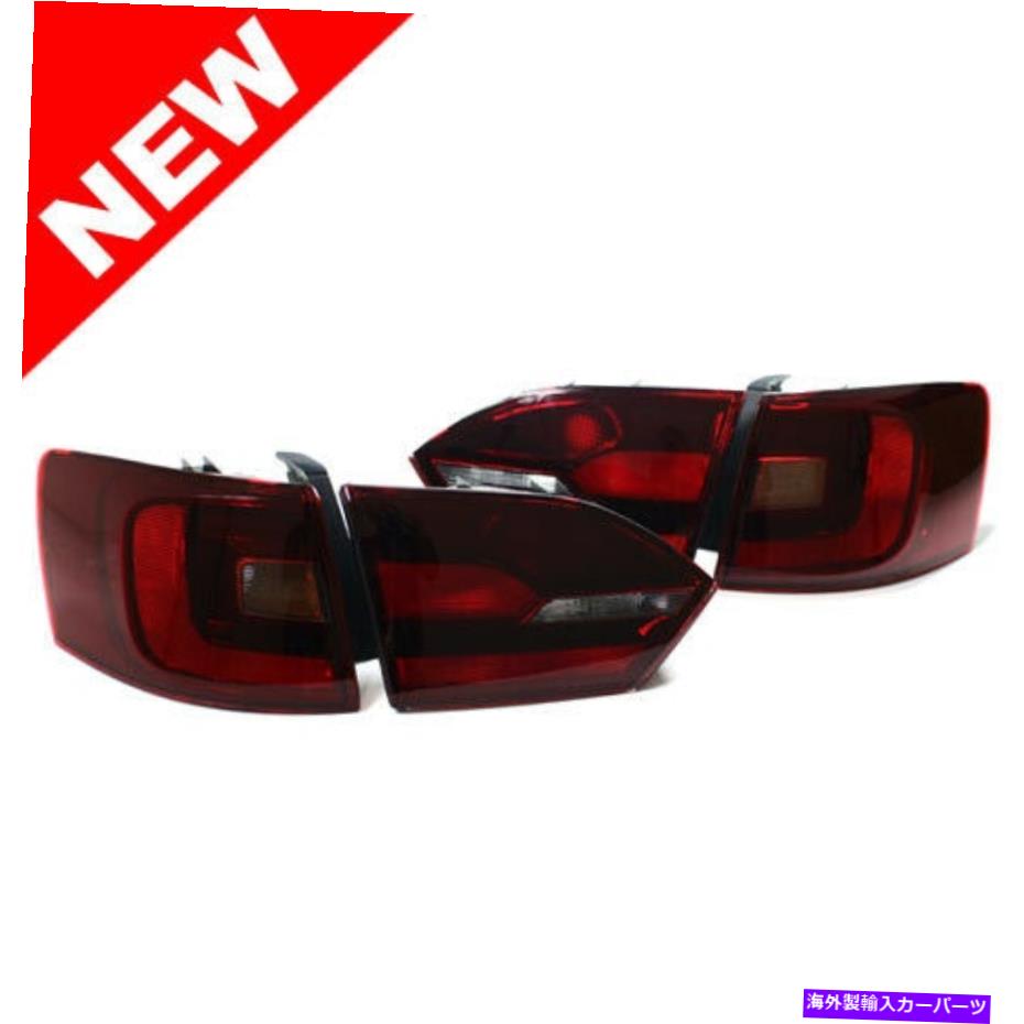 USテールライト 11-14 VW Jetta MK6セダンユーロ張口W /リアの霧 - ダークチェリーレッド 11-14 VW Jetta MK6 Sedan Euro Taillights w/ Rear Fogs - Dark Cherry Red【並行輸入品】