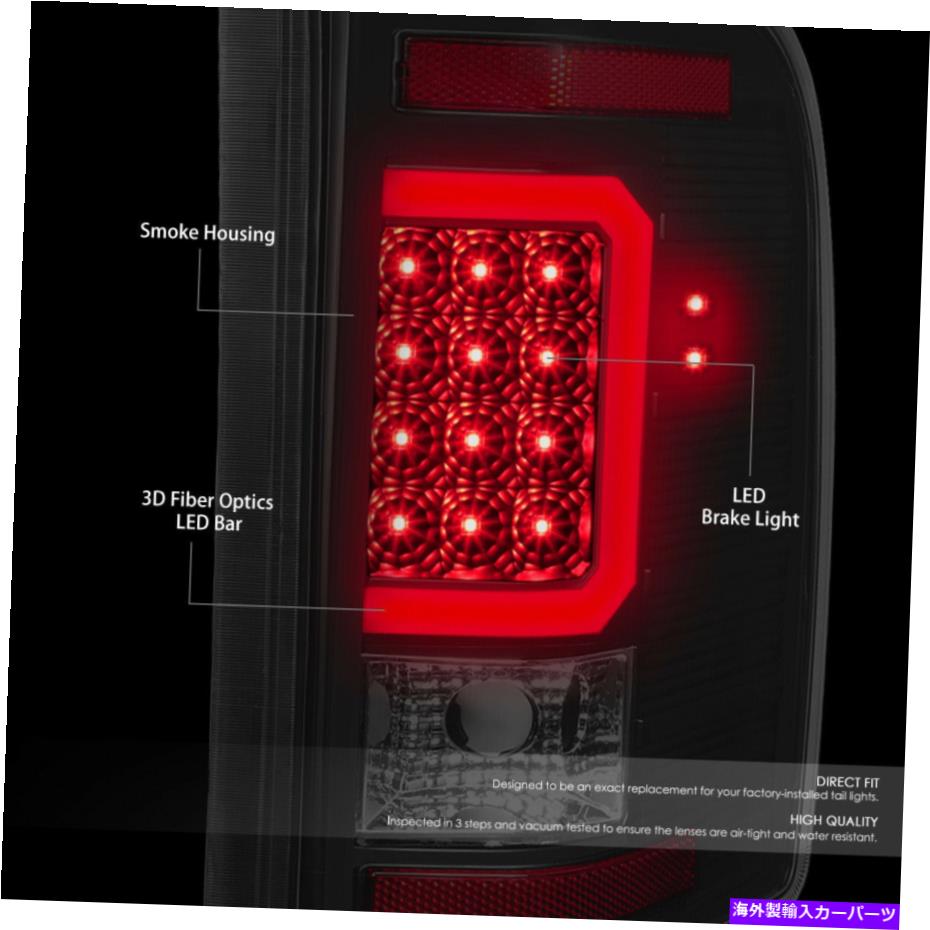 USテールライト 【赤色LED Cチューブ】07-14 Silverado Sierra Tear Lightリアブレーキランプ [RED LED C-TUBE]FOR 07-14 SILVERADO SIERRA TAIL LIGHT REAR BRAKE LAMP TINTED【並行輸入品】