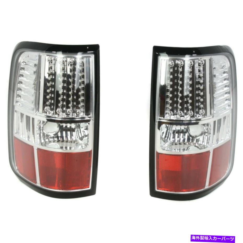 USテールライト 2004-2006フォードF-150のテールライト2LHとRHクロムのセット Tail Light For 2004-2006 Ford F-150 Set of 2 LH and RH Chrome【並行輸入品】