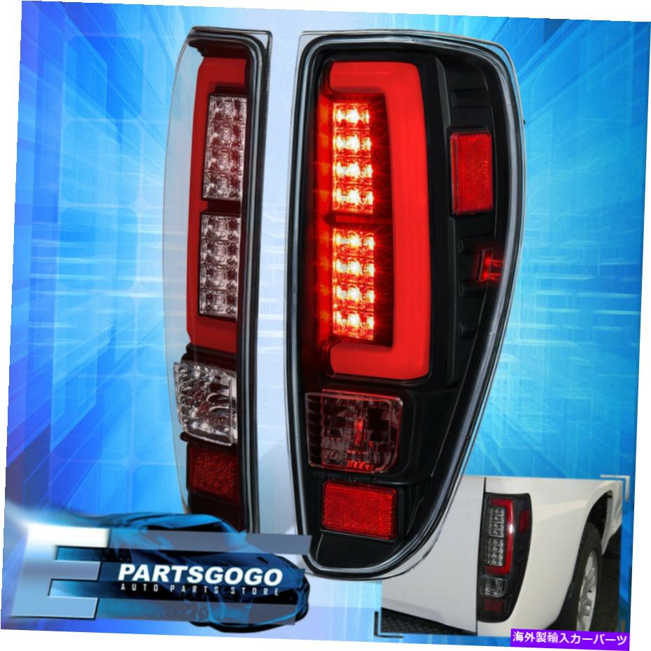 USテールライト 04~12のシボレーキャニオンコロラドLEDテールライトランプブラックハウジング赤いチューブ For 04-12 Chevy Canyon Colorado LED Tail Lights Lamps Black Housing Red Tubes【並行輸入品】