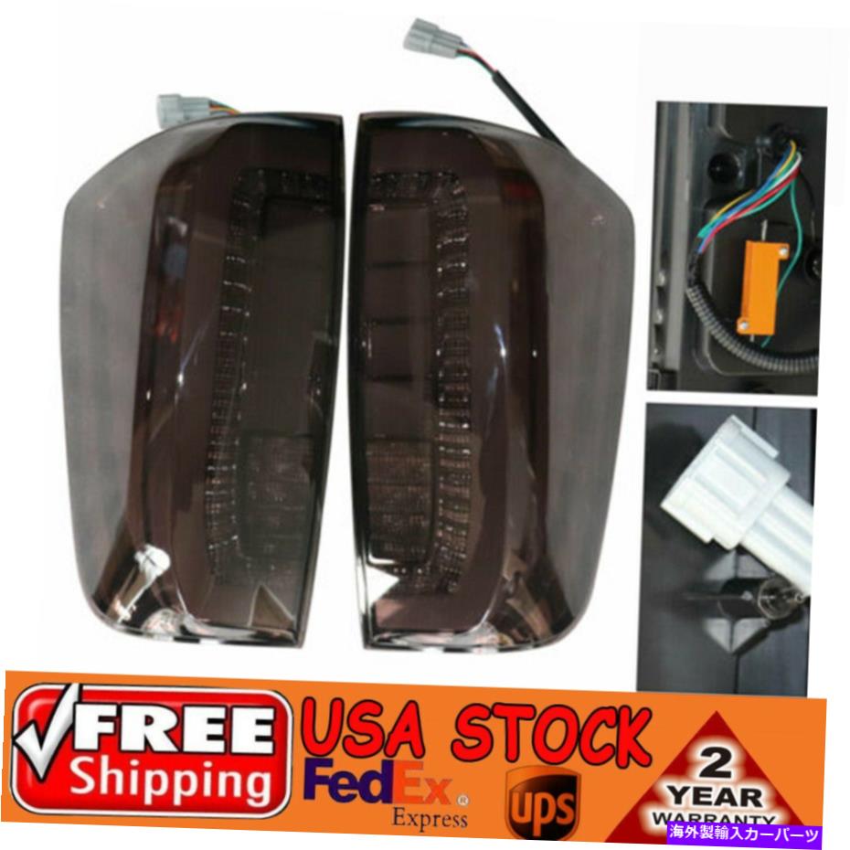 USテールライト 日産ナバラNP300 D23 2015-2019ペアLEDリアテールライトランプブレーキパーク For Nissan Navara NP300 D23 2015-2019 Pair LED Rear Tail Light Lamp Brake Park【並行輸入品】