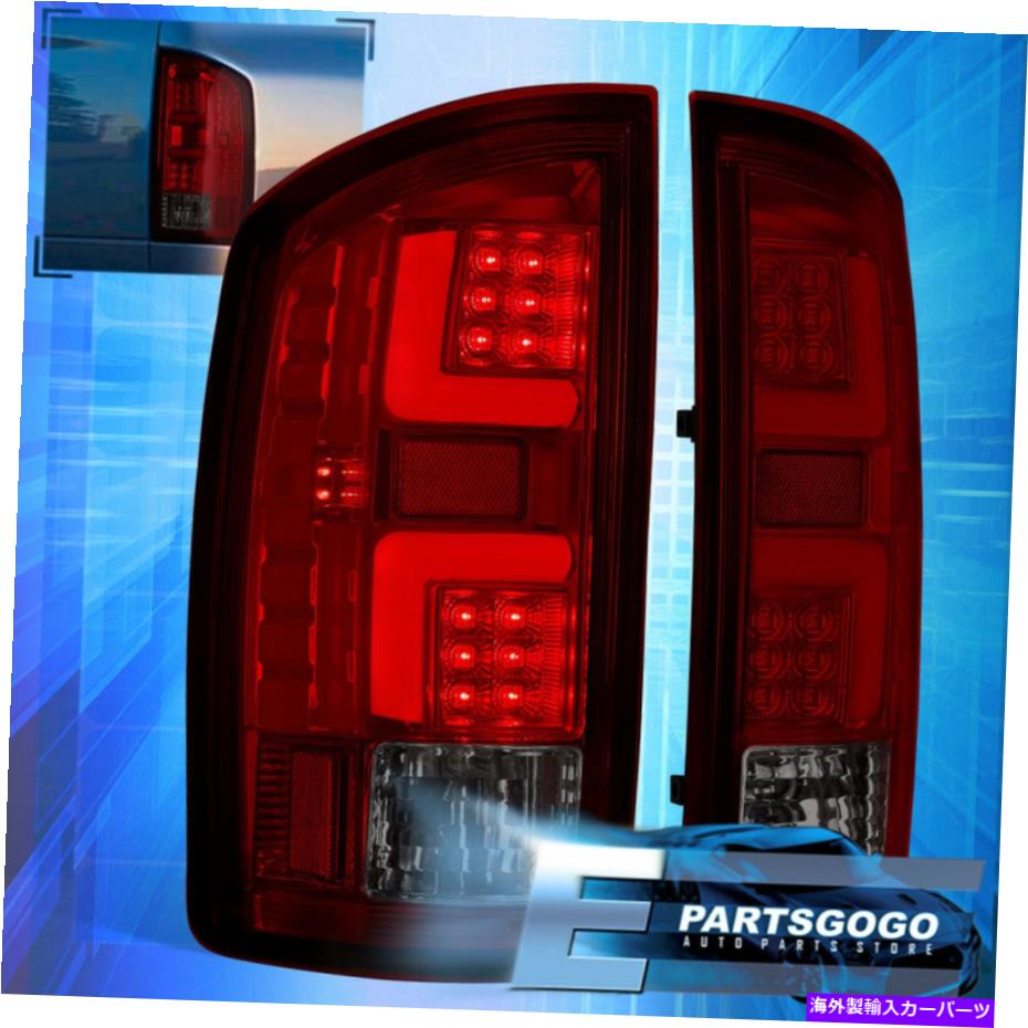USテールライト 02-06 Dodge RAM 1500 2500 2500 3500 3500 3500レッドスモークレンズLEDブレーキテールライトランプ For 02-06 Dodge Ram 1500 2500 3500 Red Smoked Lens LED Brake Tail Lights Lamps【並行輸入品】