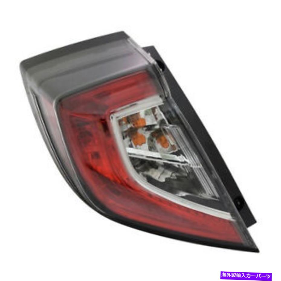USテールライト テールライトアセンブリ - TYC 11-9008-00-1は17-20ホンダシビックフィットです Tail Light Assembly- TYC 11-9008-00-1 fits 17-20 Honda Civic【並行輸入品】