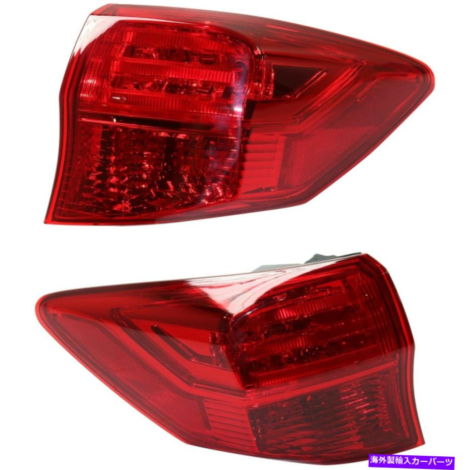 USテールライト 33500TX4A01,33550TX4A01 CAPAドライバ＆旅客側外側外側 33500TX4A01, 33550TX4A01 CAPA Driver & Passenger Side Outer Exterior Outside【並行輸入品】